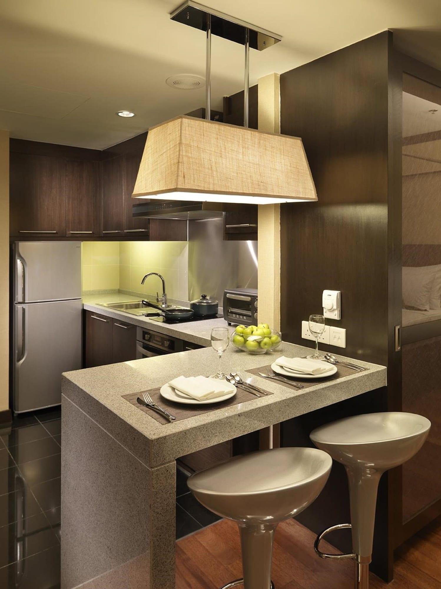 Micasa All Suites Hotel Kuala Lumpur Bagian luar foto A kitchen in a typical apartment